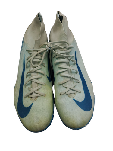 Used Nike MERC  AIRZOOM Soccer Indoor Shoes Carolina Blue And White Senior 6.5 11863-S000024111