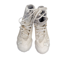 Used Under Armour HIGHLIGHTS Jr FB Cleats White Junior 03 11863-S000024109