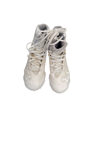Used Under Armour HIGHLIGHTS Jr FB Cleats White Junior 03 11863-S000024109