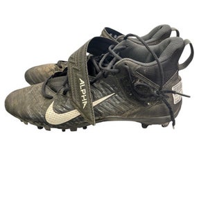 Used Nike ALPHA Adult FB Cleats Black Senior 12 11863-S000024118