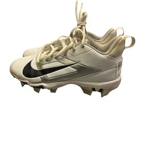 Used Nike ALPHA Jr FB Cleats White Junior 04.5 11863-S000024117