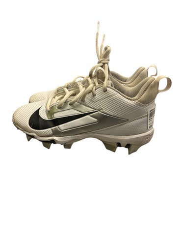 Used Nike ALPHA Jr FB Cleats White Junior 04.5 11863-S000024117