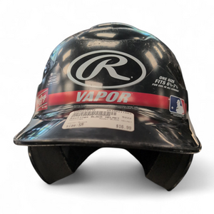 Used Rawlings BLACK HELMET Batting Helmet No Mask Black SM 11863-S000024172