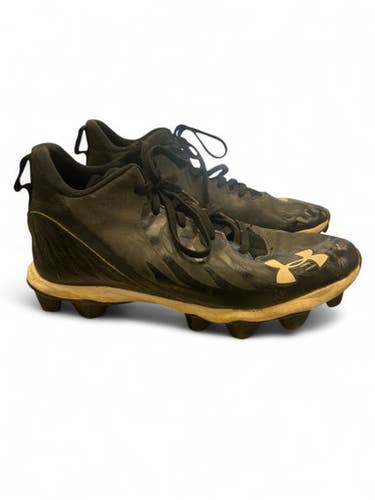 Used Under Armour BLACK BASEBALL CLEATS BB/SB Cleats Black Junior 04 11863-S000024182