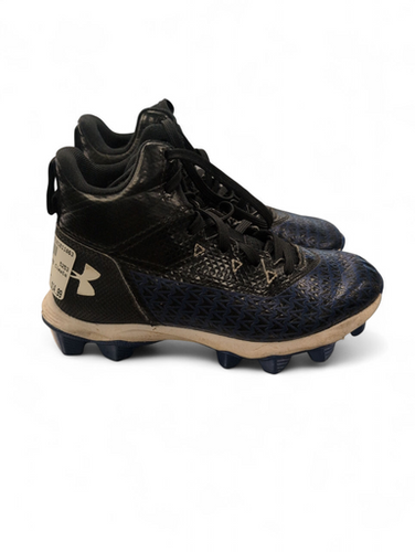 Used Under Armour Youth FB Cleats Black And Navy Blue Youth 13.0 11863-S000024269