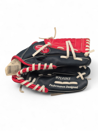 Used Rawlings PLAYERS SERIES BB/SB Glove T-ball Navy Blue 9 1/2" 11863-S000024330