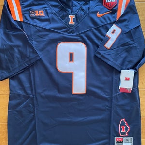 Illinois Fighting Illini Luke Altmyer Large Jersey BIG10 Football