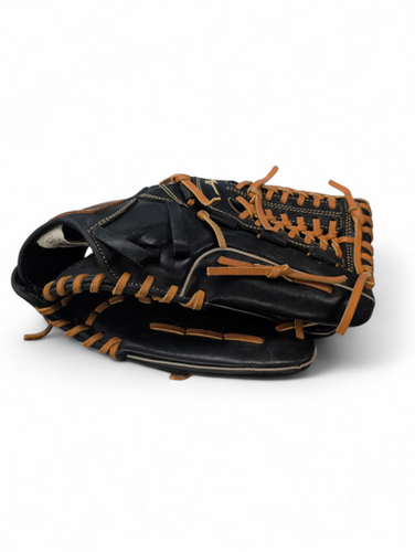Used Mizuno BLACK BB/SB Glove RH Throw Black 12" 11863-S000024339