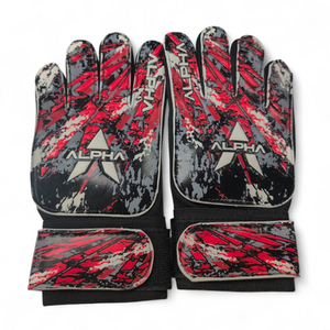 NEW ALPHA SOCCER GOALIE GLOVES Soccer Goalie Gloves Red 4 11863-S000024375