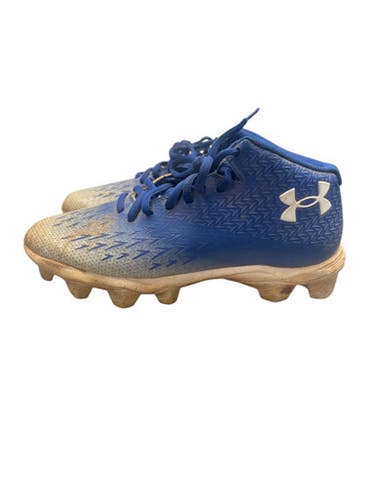 Used Under Armour BASEBALL CLEATS BB/SB Cleats Royal Blue Junior 04.5 11863-S000024416
