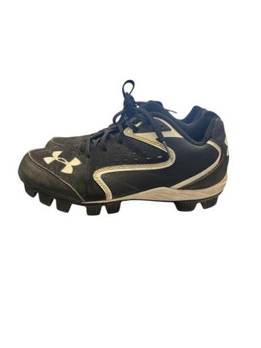 Used Under Armour BASEBALL CLEATS BB/SB Cleats Black Junior 05.5 11863-S000024419