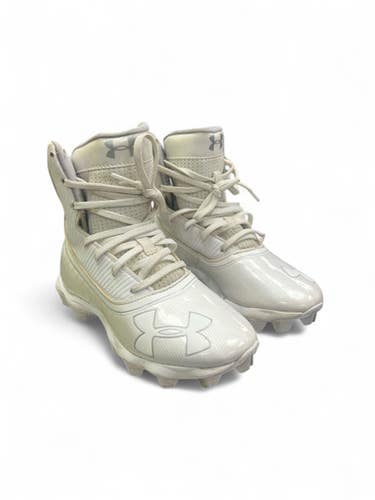 Used Under Armour Jr FB Cleats White Junior 01.5 11863-S000024429