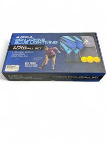 Used JOOLA BEN JOHNS BLUE LIGHTNING SET Pickleball Racquet Royal Blue 11863-S000024446