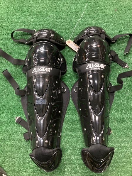 Black All Star Player's Series Catcher's Leg Guard (New)