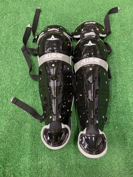 Black All Star Advanced Series Catcher's Leg Guard (New)