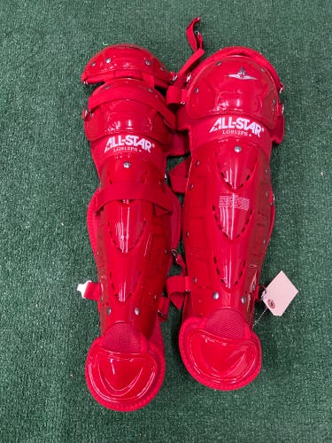 Red All Star Player's Series Catcher's Leg Guard (New)