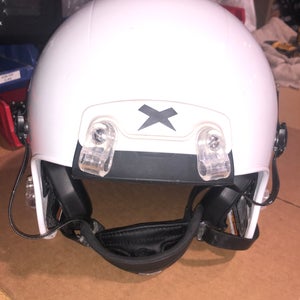 USED XENITH X2E+ ADULT FOOTBALL HELMET - LARGE - METALLIC WHITE