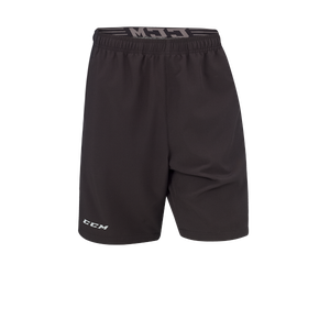 New CCM Black Team Woven Short | Youth S | #191520067809