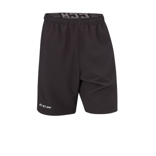 New CCM Black Team Woven Short | Youth S | #191520067809