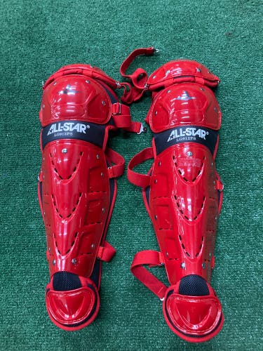 Red All Star Player's Series Catcher's Leg Guard (New)