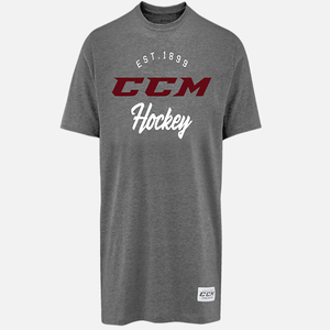 New CCM Burgundy Academy Tri blend Tee | Senior L | #191520249342