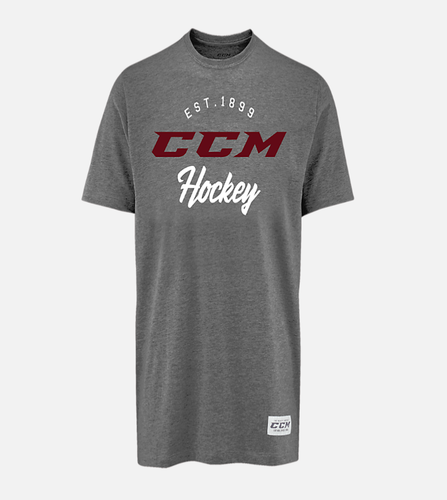 New CCM Burgundy Academy Tri blend Tee | Senior L | #191520249342