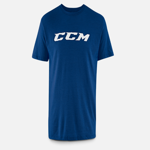 New CCM Navy Short Sleeve Tri Blend Tee | Youth L | #888600346960