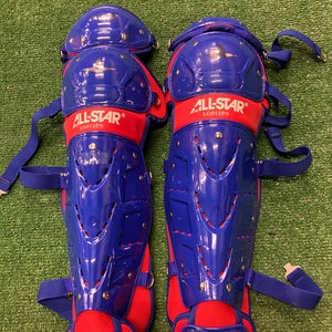 Blue Youth All Star Player's Series Catcher's Leg Guard (New)
