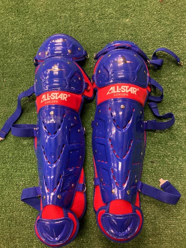 Blue Youth All Star Player's Series Catcher's Leg Guard (New)