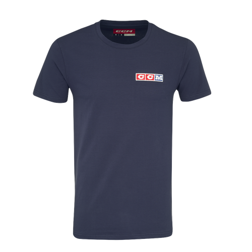 New CCM Navy Vintage Short Sleeve Tee | Senior M | #191520532390