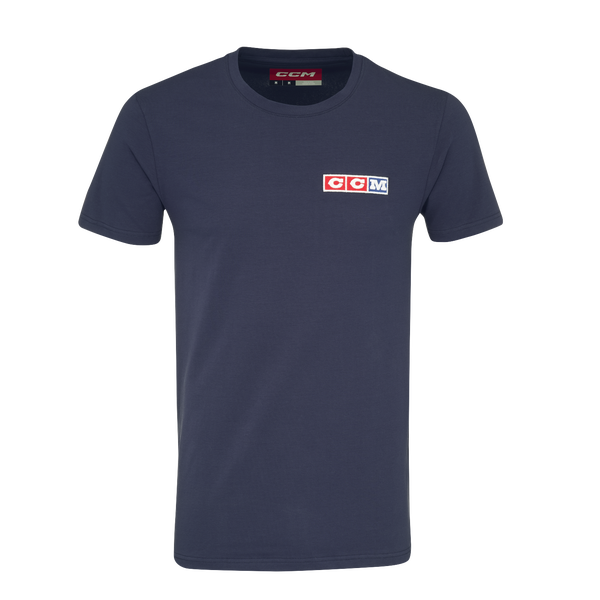 New CCM Navy Vintage Short Sleeve Tee | Senior M | #191520532390