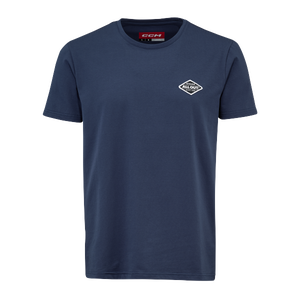 New CCM Navy All Outside Short Sleeve Tee | Youth L | #191520734350