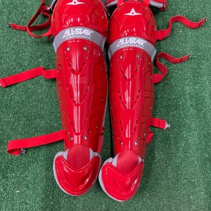 Red All Star Advanced Series Catcher's Leg Guard (New)