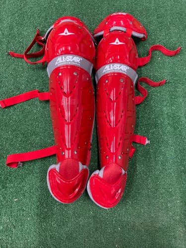 Red All Star Advanced Series Catcher's Leg Guard (New)