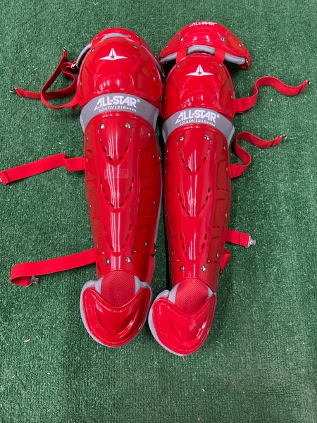 Red All Star Advanced Series Catcher's Leg Guard (New)