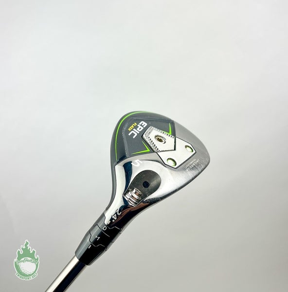 Used RH Callaway Epic Flash 5 Hybrid 24* Recoil Stiff Flex Graphite Golf Club