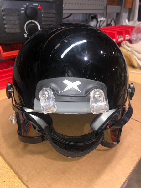 USED XENITH X2E+ ADULT FOOTBALL HELMET - LARGE  - HIGH GLOSS BLACK
