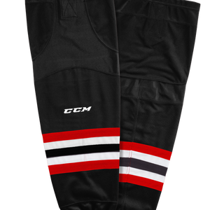 New CCM Black Quicklite Game Socks | Junior | #191520008390