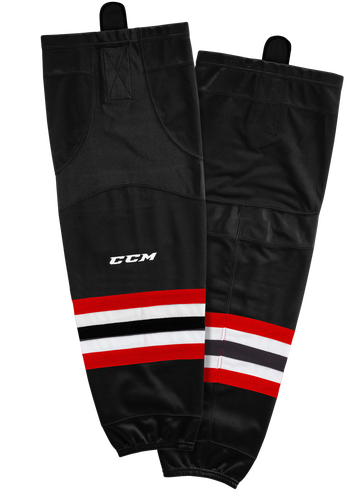 New CCM Black Quicklite Game Socks | Junior | #191520008390