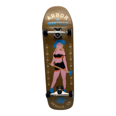 Used Arbor EL MARTILLO Complete Skateboard Brown Regular 11443-S000199066