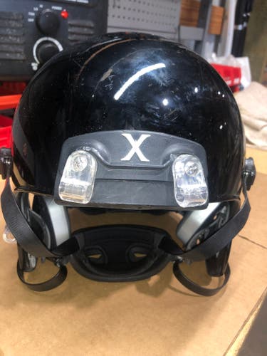 USED XENITH X2E+ ADULT FOOTBALL HELMET - LARGE  - HIGH GLOSS BLACK - REJECT