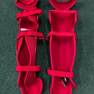 Red All Star LGW14.5FP Catcher's Leg Guards (New)