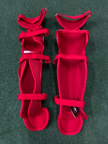 Red All Star LGW14.5FP Catcher's Leg Guards (New)