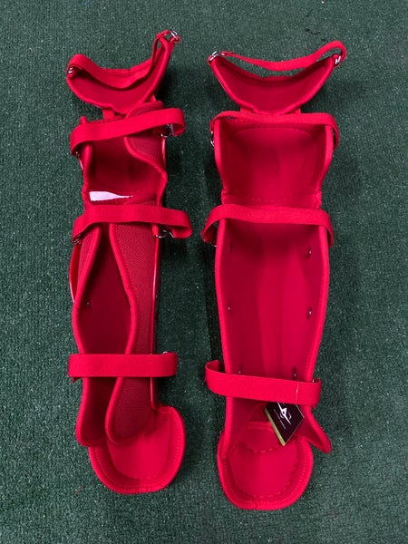 Red All Star LGW14.5FP Catcher's Leg Guards (New)