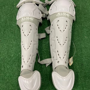 White All Star Heiress Series Catcher's Leg Guards (New)
