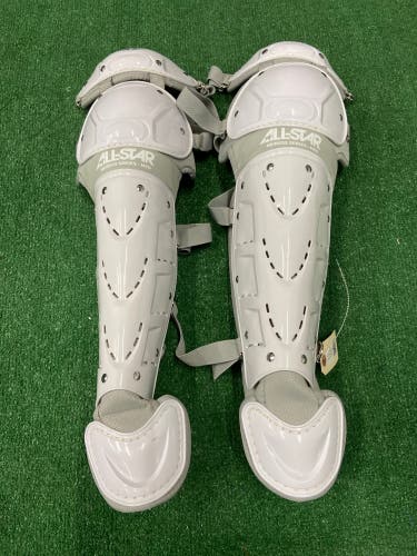 White All Star Heiress Series Catcher's Leg Guards (New)