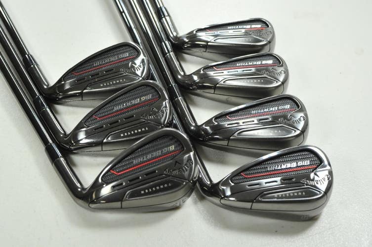 Callaway Big Bertha 2023 5-PW,AW Iron Set Stiff RH KBS $-Taper 120 Steel #204779