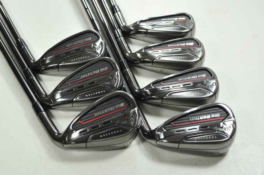 Callaway Big Bertha 2023 5-PW,AW Iron Set Stiff RH KBS $-Taper 120 Steel #204779