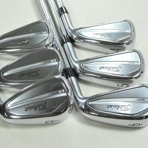 Titleist T200 2023 4-9 Iron Set Regular Flex Right AMT Black R300 Steel #199532