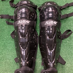 Black All Star LGW13FP Catcher's Leg Guards (New)